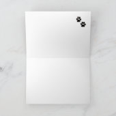 ブルドッグフランスのクリスマスカード シーズンカード (内部)