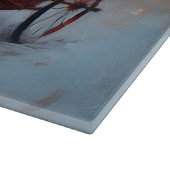 ブルドッグフランスのクリスマスフェスティバルシーズン カッティングボード (角)