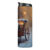 ブルドッグフランスのクリスマスフェスティバルシーズン タンブラー (回転右)