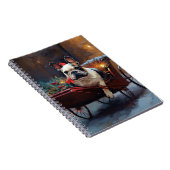 ブルドッグフランスのクリスマスフェスティバルシーズン ノートブック (右側)