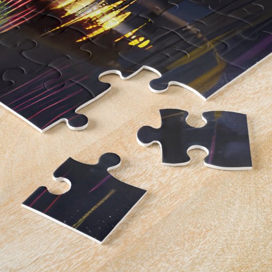 ブルドッグフランスのクリスマスフェスティバル航海 ジグソーパズル (側面)