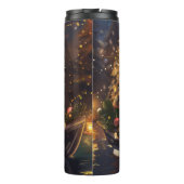 ブルドッグフランスのクリスマスフェスティバル航海 タンブラー (裏面)