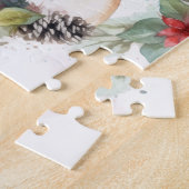 ブルドッグフランスのクリスマスリースフェスティバルカップ ジグソーパズル (側面)