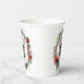 ブルドッグフランスのクリスマスリースフェスティバルカップ 紙コップ (右)