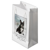 ブルドッグフランスのクリスマス抱き枕 スモールペーパーバッグ (正面アングル)