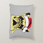 ブルドッグフランスのクリスマス漫画アクセント枕 アクセントクッション (裏面(縦))