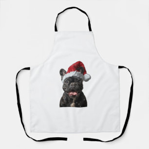 ブルドッグフランスのクリスマス エプロン
