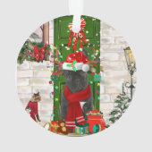 ブルドッグフランスのクリスマス オーナメント (裏面)