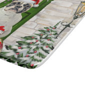 ブルドッグフランスのクリスマス カッティングボード (角)