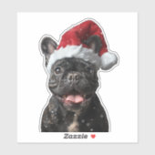 ブルドッグフランスのクリスマス シール (シート)