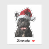 ブルドッグフランスのクリスマス シール (シート)