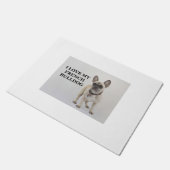 ブルドッグフランスのクリームw pic ドアマット (アングル)