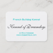 ブルドッグフランスのグリーンカード 名刺 (裏面)