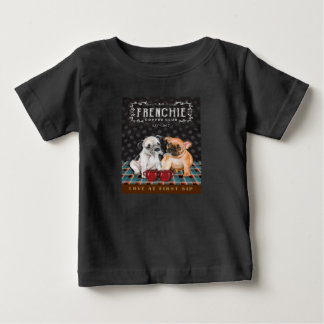 ブルドッグフランスのコーヒークラブ ベビーTシャツ