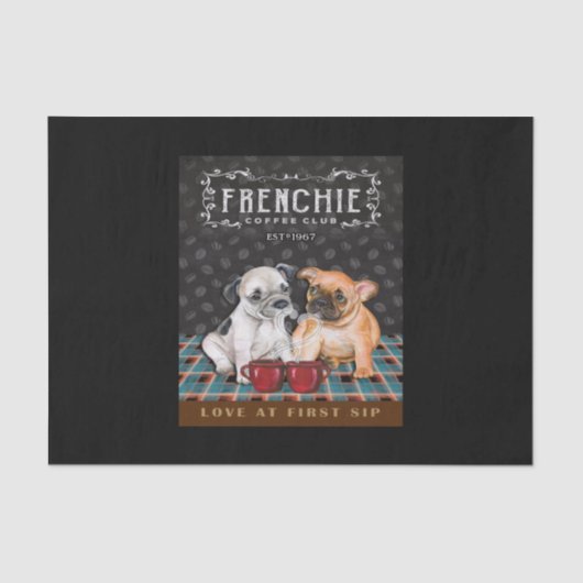 ブルドッグフランスのコーヒークラブ 薄葉紙 (正面)