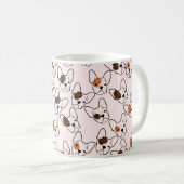 ブルドッグフランスのコーヒーマグ コーヒーマグカップ (正面右)