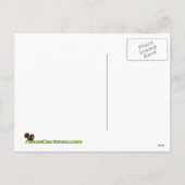 ブルドッグフランスのサンタ条項ドッグクリスマスフランス シーズンポストカード (裏面)