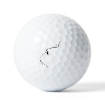 ブルドッグフランスのシルエットゴルフボール（セット3）