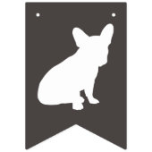 ブルドッグフランスのシルエットパーティー バンティングフラッグ (第2の旗)