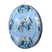 ブルドッグフランスのシルエット ダーツボード (正面右)