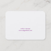 ブルドッグフランスのシルエット 名刺 (裏面)