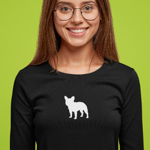 ブルドッグフランスのシルエット Frenchie Dog Lover's Tシャツ