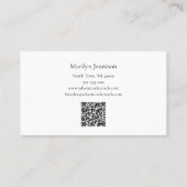 ブルドッグフランスのシルエモダンット白黒 名刺 (裏面)