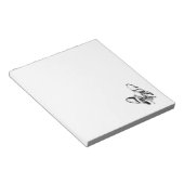 ブルドッグフランスのステンシルヘッドの傾斜 ノートパッド (アングル)