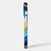 ブルドッグフランスのステンドグラスの月と星 Case-Mate iPhoneケース (裏面 / 左)