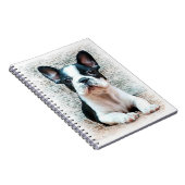 ブルドッグフランスのスパイラルノート ノートブック (右側)