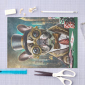 ブルドッグフランスのズ遊トランプのポーカー 薄葉紙 (クラフト)