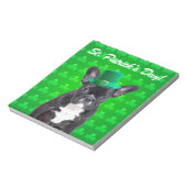 ブルドッグフランスのセントパトリックの日 ノートパッド (回転)