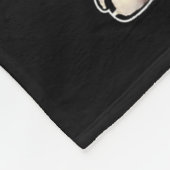 ブルドッグフランスのタトゥー私は大好きパパ座ってギフト脂肪 フリースブランケット (角)