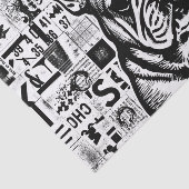 ブルドッグフランスのティッシュまたはデコページ紙 薄葉紙 (詳細)