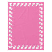 ブルドッグフランスのテーマパーティー – 赤ちゃんシャワーピンク テーブルクロス (正面)