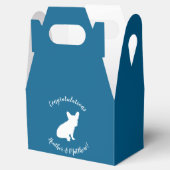 ブルドッグフランスのテーマパーティー – Baby Shower Blue フェイバーボックス (オープン)