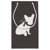 ブルドッグフランスのテーマパーティー – Baby Shower Neutral スモールペーパーバッグ (裏面)