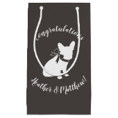 ブルドッグフランスのテーマパーティー – Baby Shower Neutral スモールペーパーバッグ (正面)