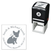 ブルドッグフランスのテーマパーティー – Baby Shower Neutral セルフインキングスタンプ (インサイチュ)