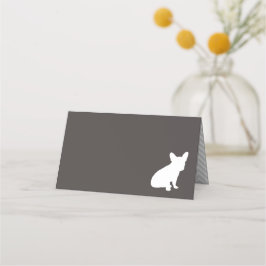 ブルドッグフランスのテーマパーティー – Baby Shower Neutral プレイスカード