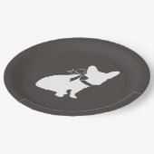 ブルドッグフランスのテーマパーティー – Baby Shower Neutral ペーパープレート (アングル)