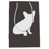 ブルドッグフランスのテーマパーティー – Baby Shower Neutral ミディアムペーパーバッグ (正面)