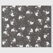 ブルドッグフランスのテーマパーティー – Baby Shower Neutral ラッピングペーパー (フラット)