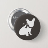 ブルドッグフランスのテーマパーティー – Baby Shower Neutral 缶バッジ (正面&裏面)