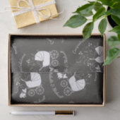 ブルドッグフランスのテーマパーティー – Baby Shower Neutral 薄葉紙 (ギフト)