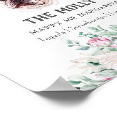 ブルドッグフランスのドッグのシグネチャードリンク看板 ポスター (角)