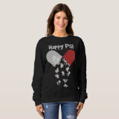 ブルドッグフランスのドッグハッピーフランスのピルブルドッグママD スウェットシャツ (正面フル)