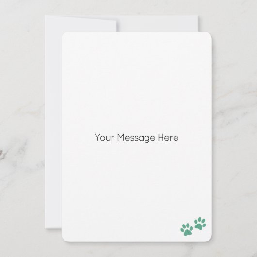 ブルドッグフランスのドッグパーソナライズされたハッピーバースデー カード (裏面)