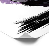 ブルドッグフランスのドッグポートレート |ペットポートレート ポスター (角)