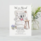 ブルドッグフランスのドッグ引っ越しました移動発表 案内状 (スタンド正面)